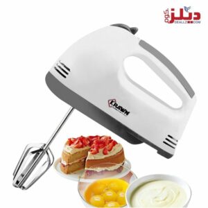 خلاط يدوى كهربائي لعمل الكيك و خفق البيض و الكريمة 120 واط 7 سرعات KRAWN KW-49001