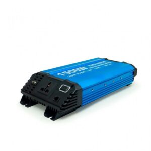 محول كهربائي بالطاقة الشمسية بقوة 1500 واط ومنفذ USB ومخرج تيار متردد