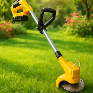 ماكينة قص وتشذيب العشب الكهربائية القابلة للشحن DENX 3310 – خفيفة وعملية مع أداء قوي